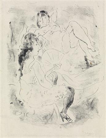 JULES PASCIN Two lithographs.